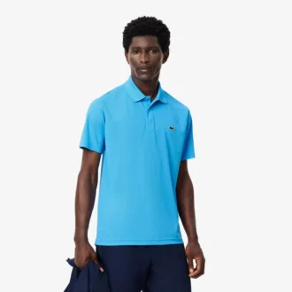 Polo de golfe com proteção UV de corte regular para homem