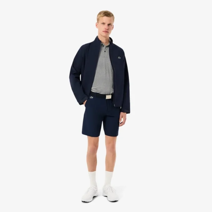 Polo de golfe com proteção UV de corte regular para homem