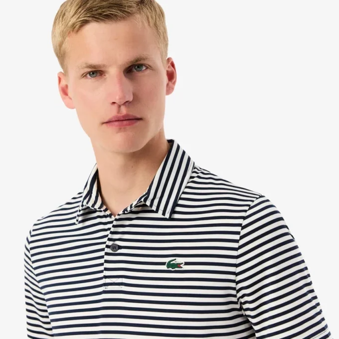 Polo de golfe com proteção UV de corte regular para homem