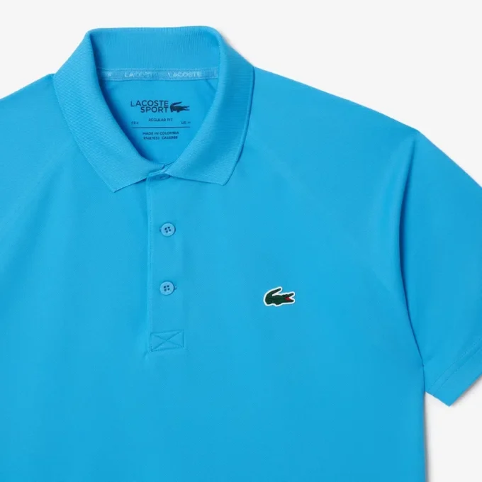 Polo de golfe com proteção UV de corte regular para homem