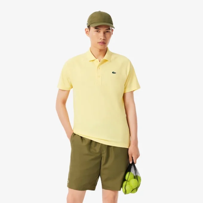 Polo de golfe com proteção UV para homem, corte regular