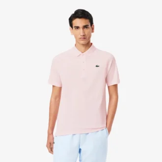 Polo de golfe com proteção UV para homem, corte regular