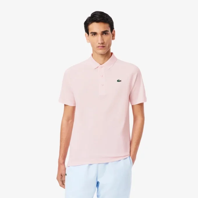 Polo de golfe com proteção UV para homem, corte regular