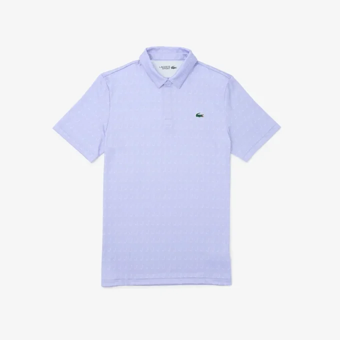 Polo de golfe com proteção UV para homem, corte regular