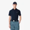 Polo de golfe com proteção UV para homem, corte regular