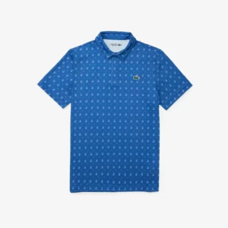 Polo de golfe com proteção UV para homem, corte regular