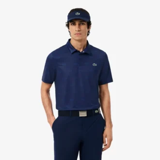Polo de golfe com proteção UV para homem, corte regular