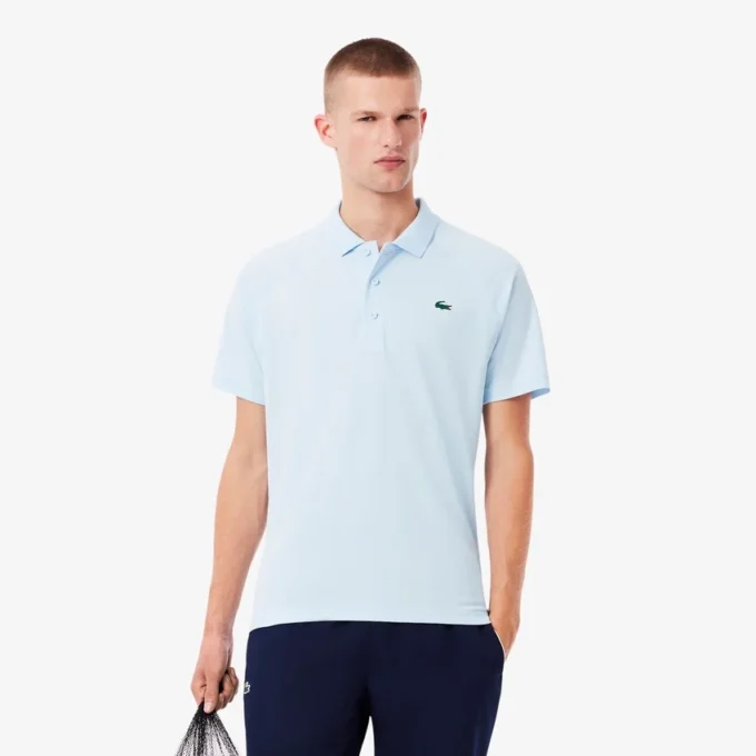 Polo de golfe com proteção UV para homem, corte regular