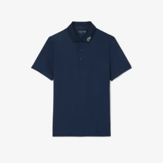 Polo de golfe com proteção UV para homem, corte regular
