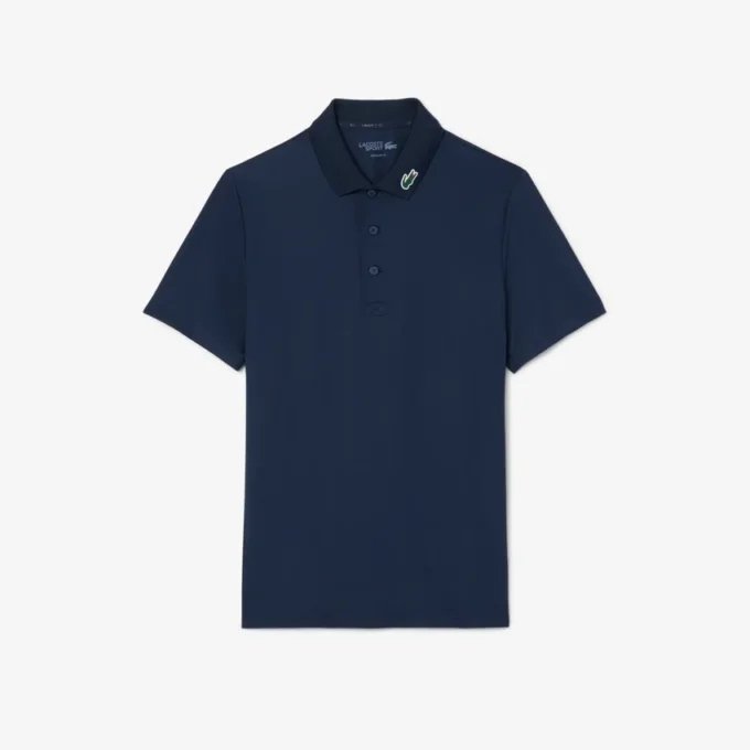 Polo de golfe com proteção UV para homem, corte regular