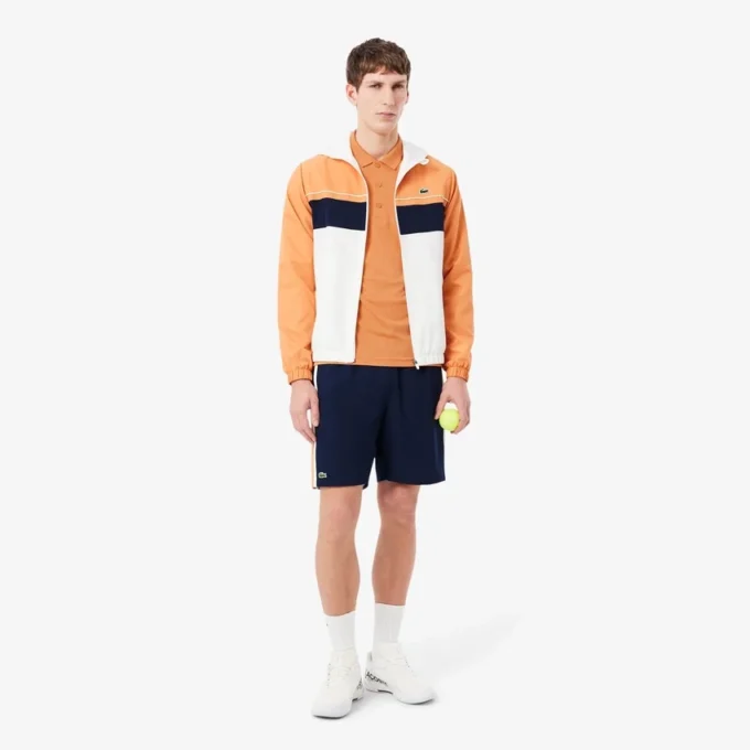 Polo de golfe com proteção UV para homem, corte regular