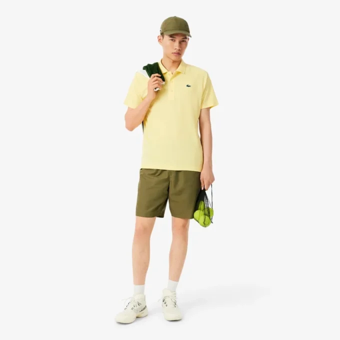 Polo de golfe com proteção UV para homem, corte regular