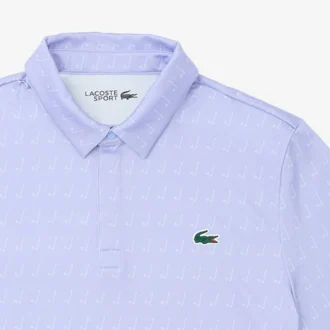 Polo de golfe com proteção UV para homem, corte regular