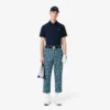 Polo de golfe com proteção UV para homem, corte regular