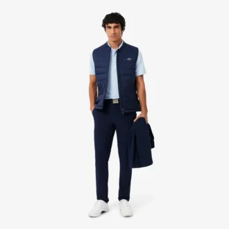 Polo de golfe com proteção UV para homem, corte regular