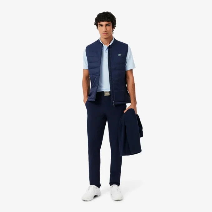Polo de golfe com proteção UV para homem, corte regular