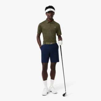 Polo de golfe com proteção UV para homem, corte regular