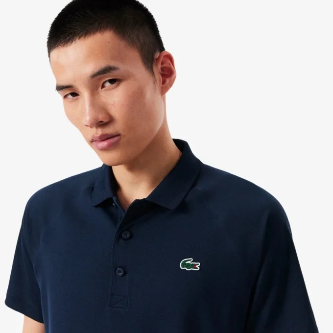Polo de golfe com proteção UV para homem, corte regular