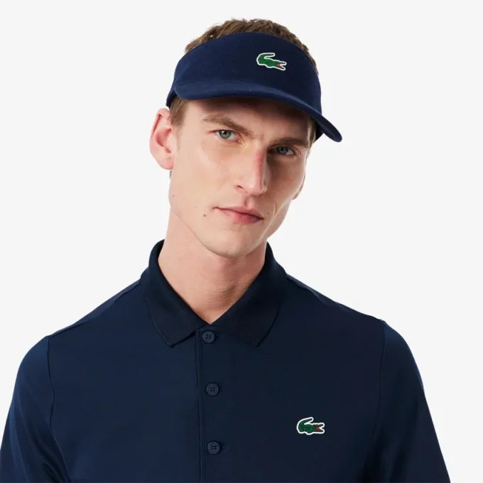 Polo de golfe com proteção UV para homem, corte regular