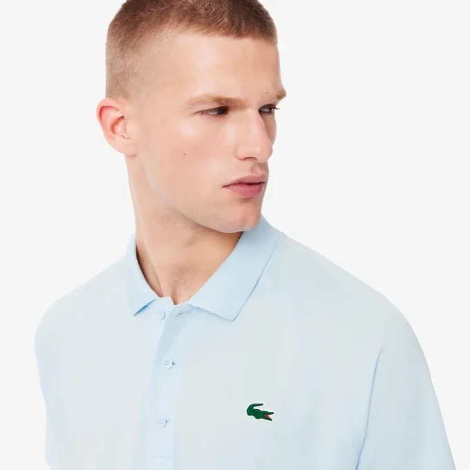 Polo de golfe com proteção UV para homem, corte regular