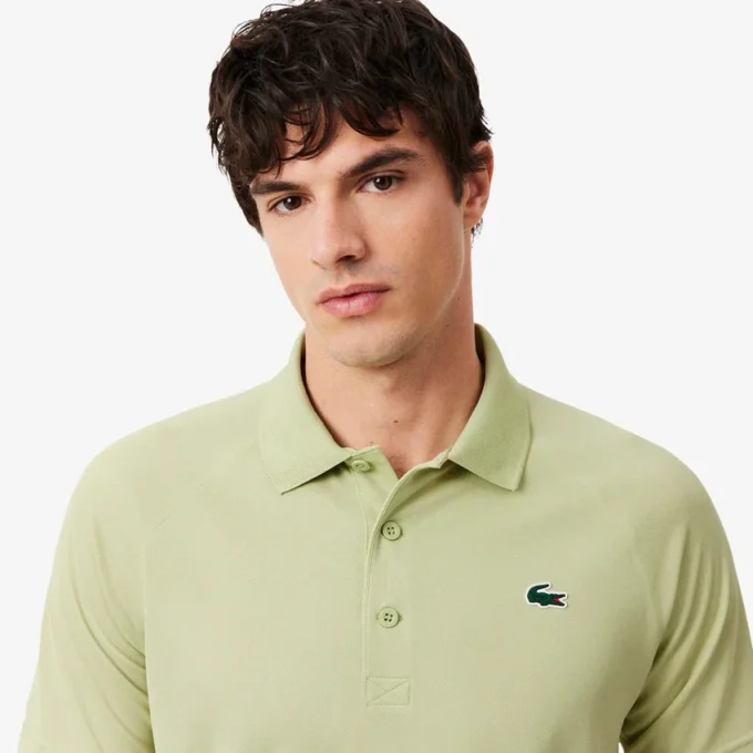 Polo de golfe com proteção UV para homem, corte regular
