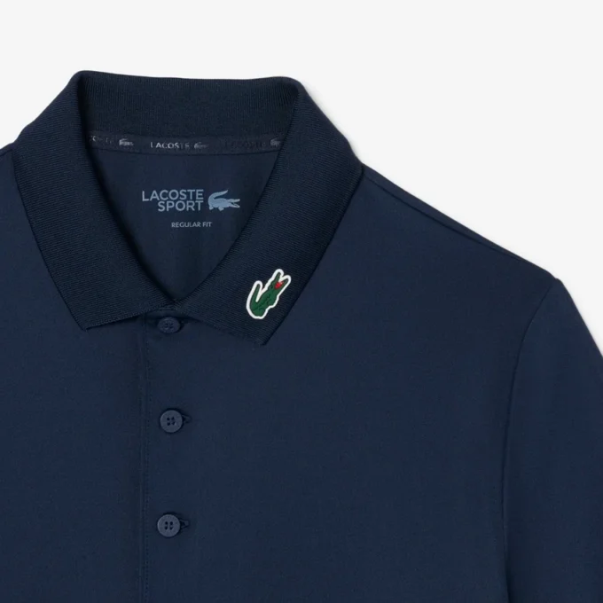 Polo de golfe com proteção UV para homem, corte regular
