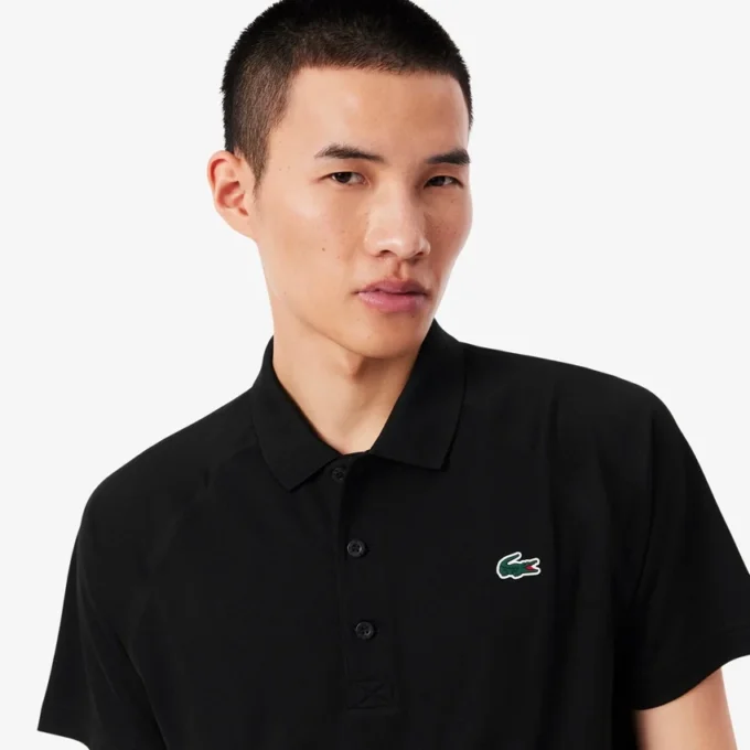 Polo de golfe com proteção UV para homem, corte regular
