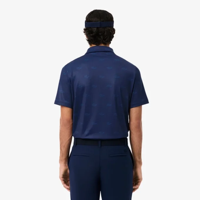 Polo de golfe com proteção UV para homem, corte regular