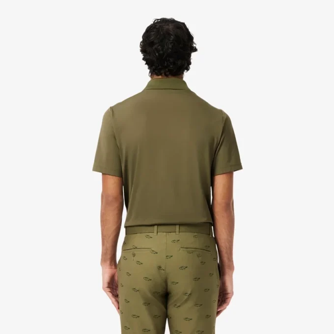 Polo de golfe com proteção UV para homem, corte regular