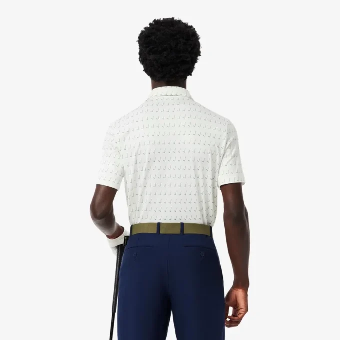 Polo de golfe com proteção UV para homem, corte regular