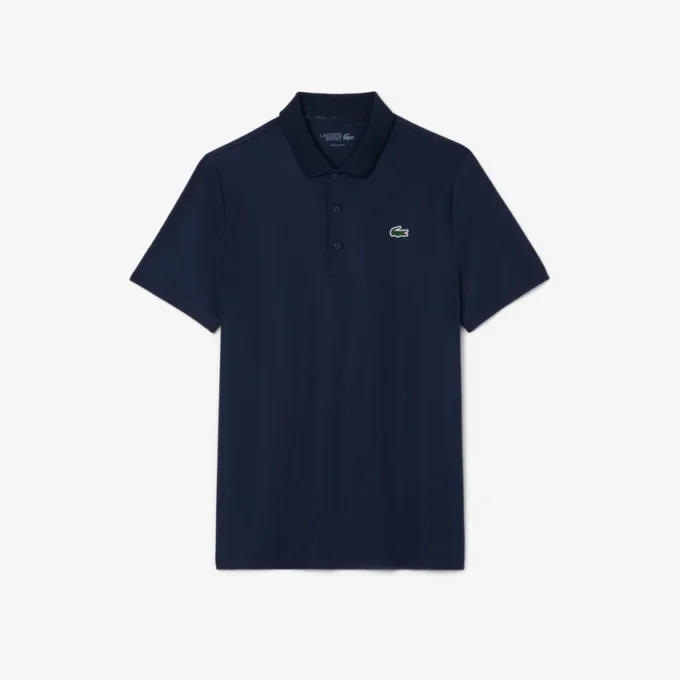 Polo de golfe com proteção UV para homem, corte regular