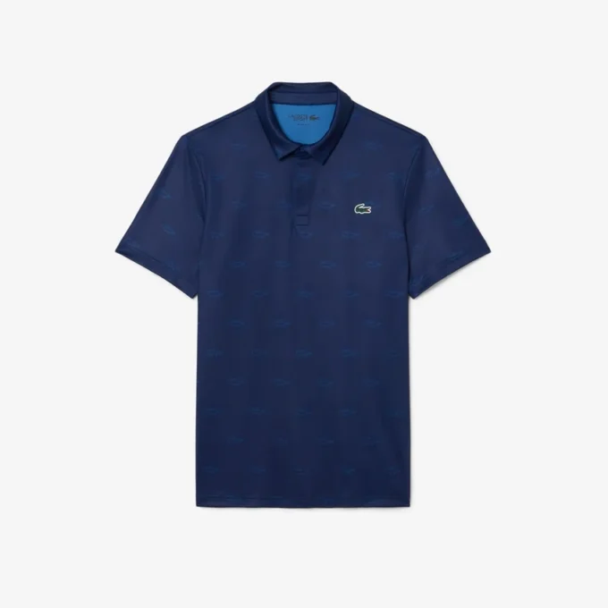 Polo de golfe com proteção UV para homem, corte regular