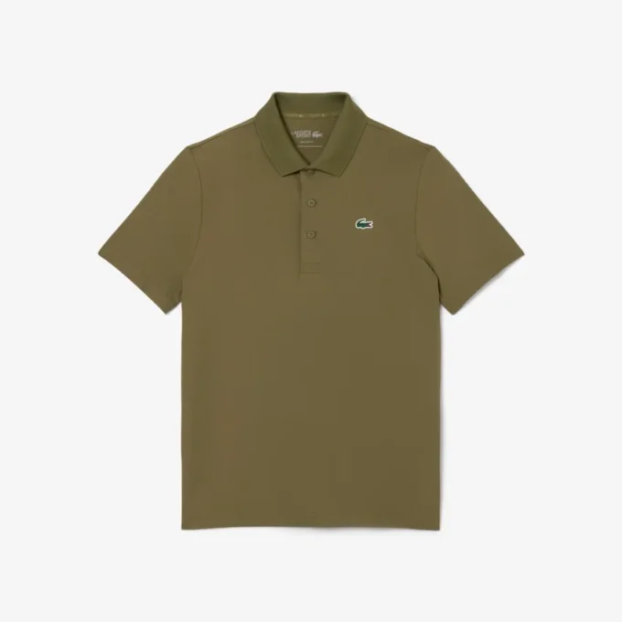 Polo de golfe com proteção UV para homem, corte regular
