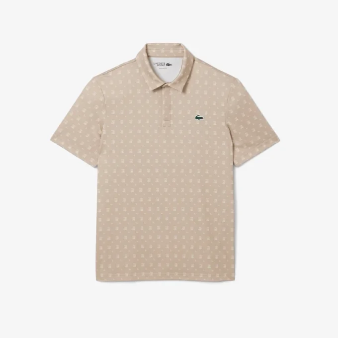 Polo de golfe com proteção UV para homem, corte regular