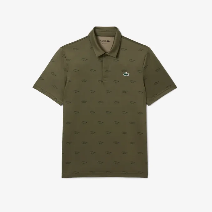 Polo de golfe com proteção UV para homem, corte regular