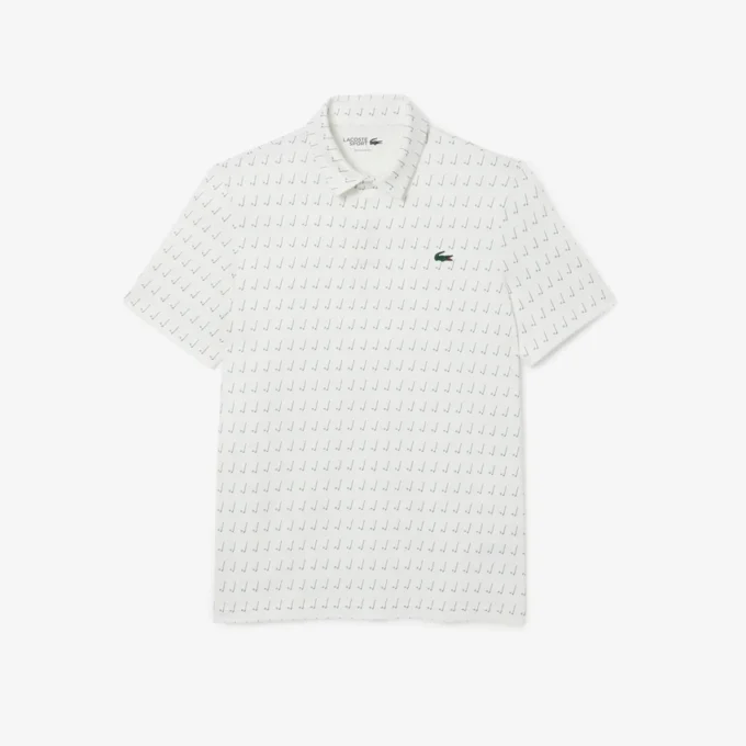 Polo de golfe com proteção UV para homem, corte regular