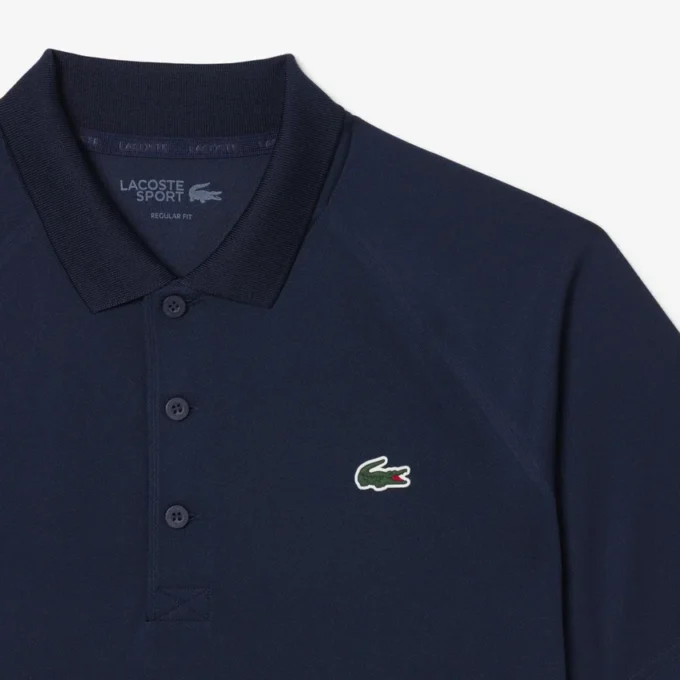 Polo de golfe com proteção UV para homem, corte regular