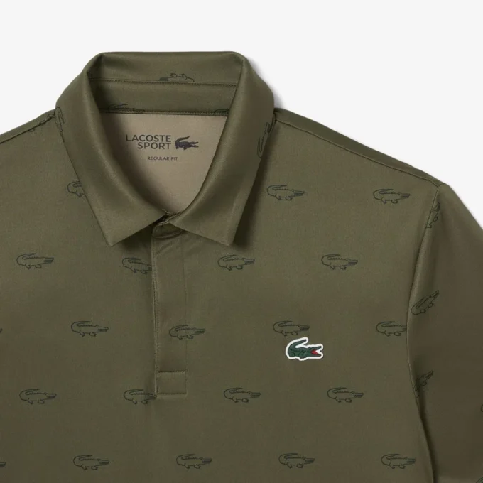 Polo de golfe com proteção UV para homem, corte regular
