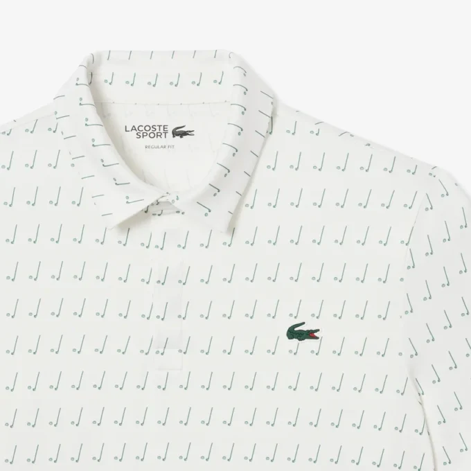 Polo de golfe com proteção UV para homem, corte regular