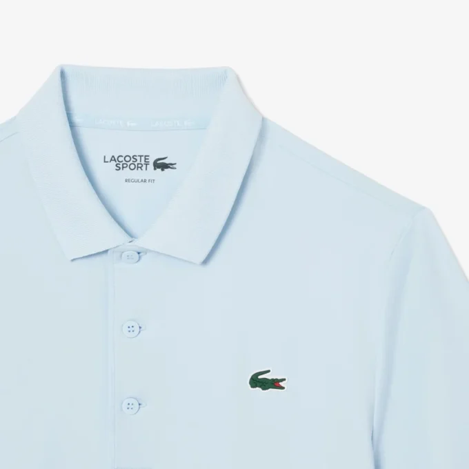 Polo de golfe com proteção UV para homem, corte regular