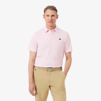 Polo de golfe com riscas Ultra Dry de corte regular