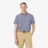 Polo de golfe com riscas Ultra Dry de corte regular