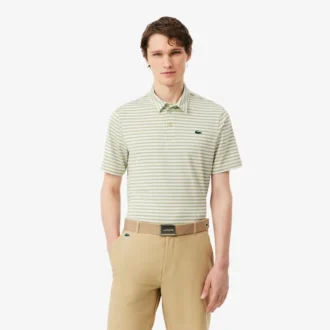 Polo de golfe com riscas Ultra Dry de corte regular