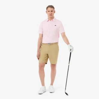 Polo de golfe com riscas Ultra Dry de corte regular
