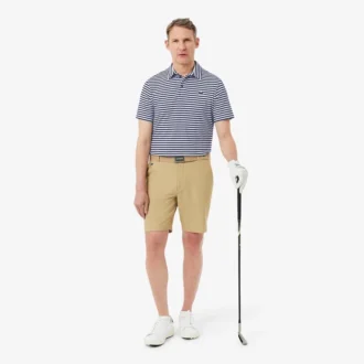 Polo de golfe com riscas Ultra Dry de corte regular