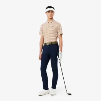 Polo de golfe com riscas Ultra Dry de corte regular