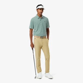 Polo de golfe com riscas Ultra Dry de corte regular