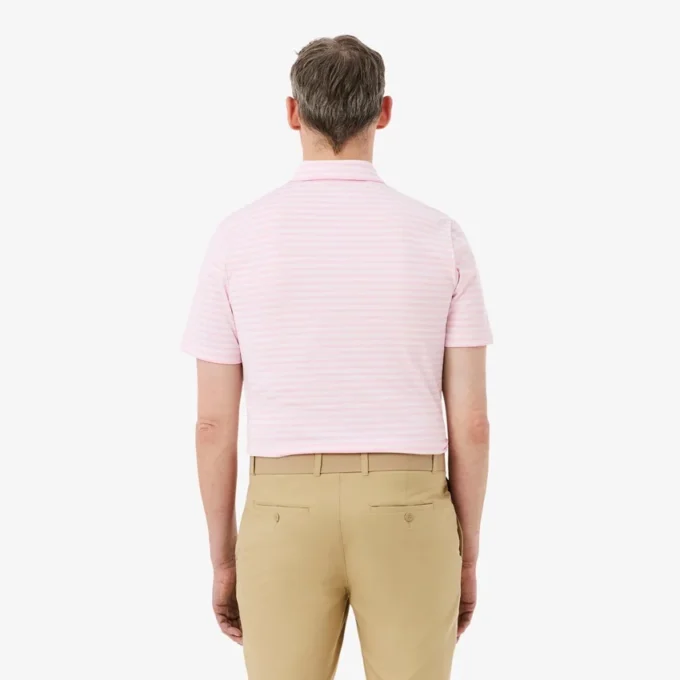 Polo de golfe com riscas Ultra Dry de corte regular