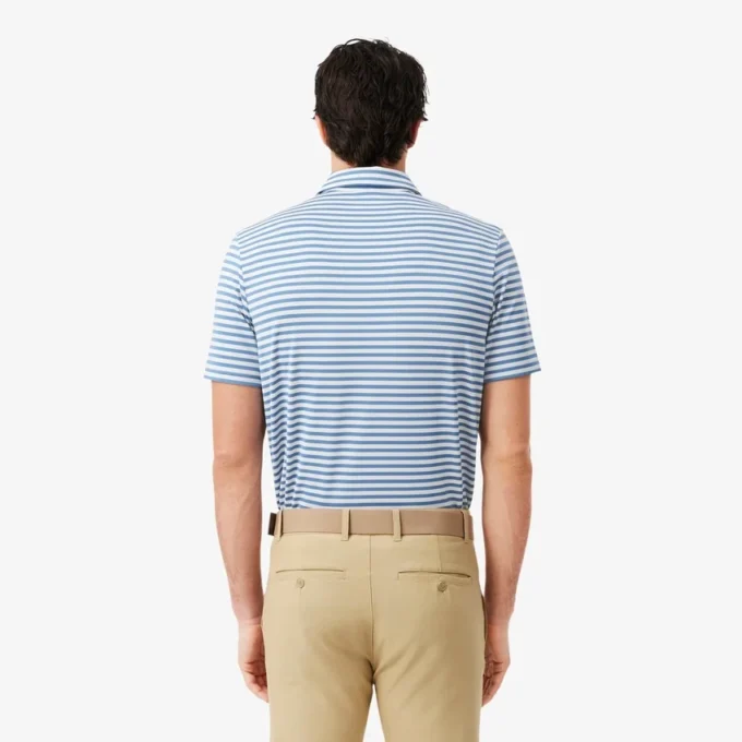 Polo de golfe com riscas Ultra Dry de corte regular