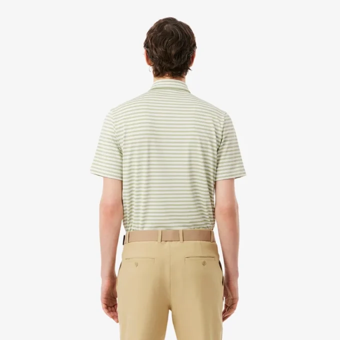Polo de golfe com riscas Ultra Dry de corte regular